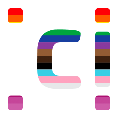 Logo Centre des communautés lesbiennes, gays, bisexuelles, trans', intersexes, queer+ CIGALE