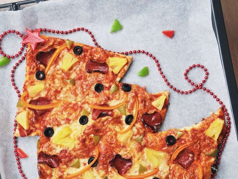 Weihnachtsmahlzeit Kinder