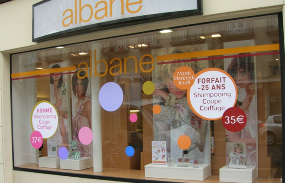 Décoration de vitrine