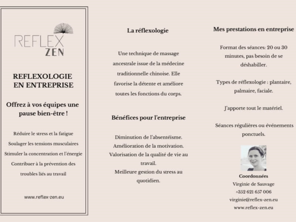 Réflexologie en entreprise 
