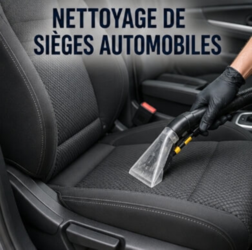 Nettoyage de sièges automobiles