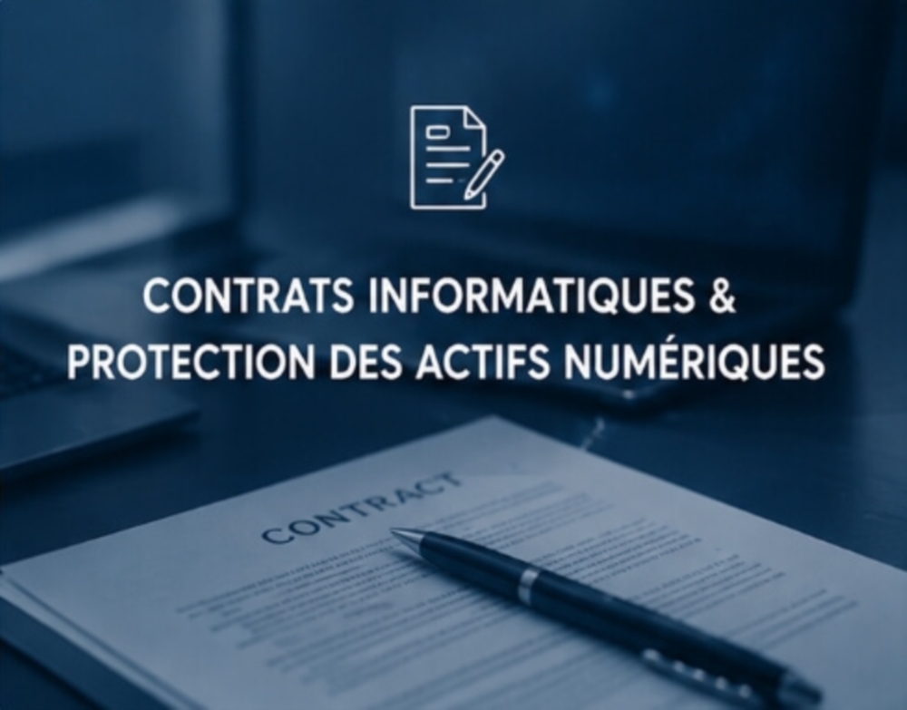 Contrats informatiques & protection des actifs numériques