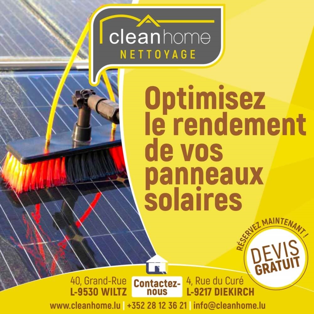 Nettoyage de panneaux solaires