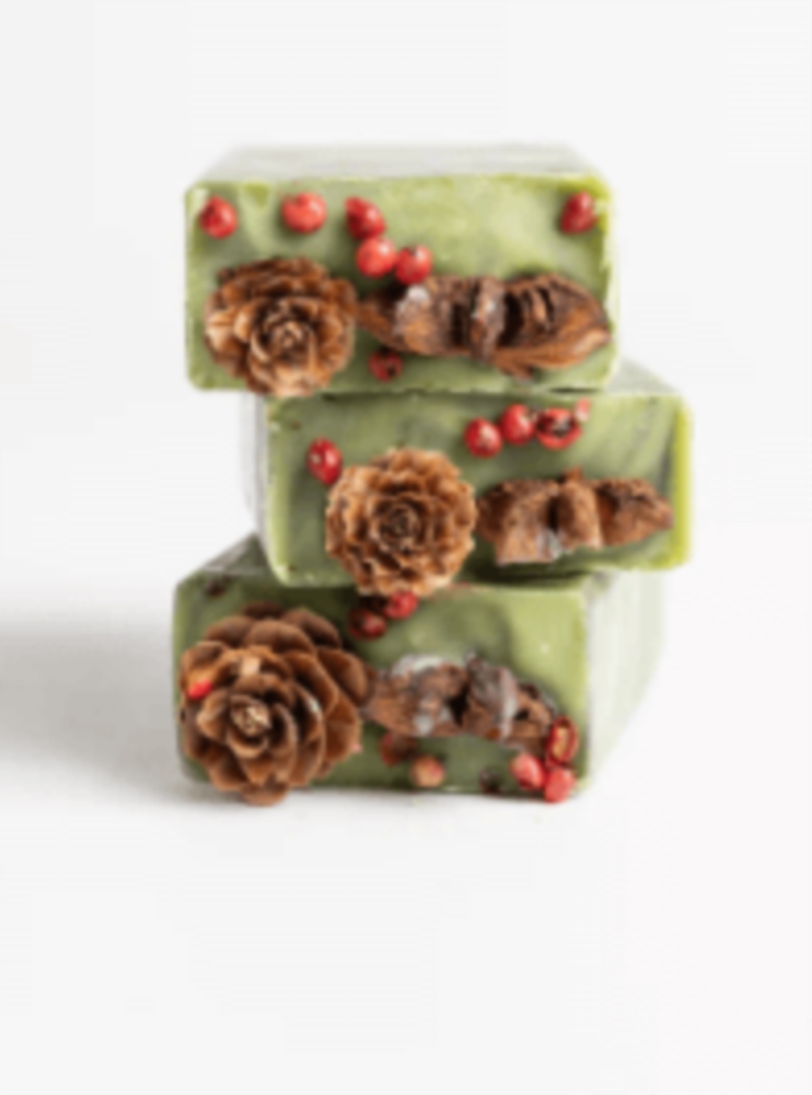 Savon Sapin de Noël, parfumé au pin maritime, sapin, citron