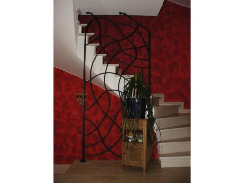 Garde-corps forgé, galvanisé et peint