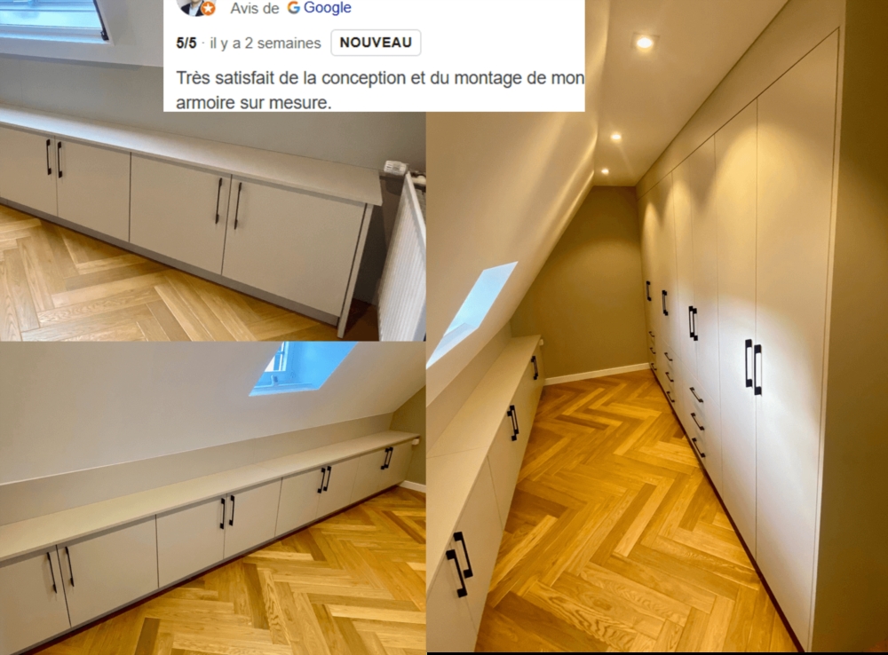 RANGEMENT SUR MESURE POUR MANSARDE