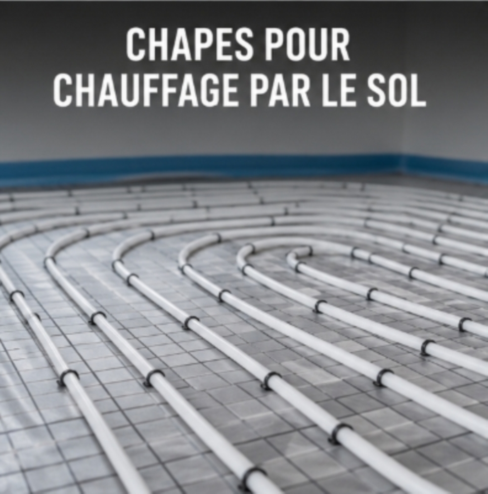 Chapes pour chauffage par le sol