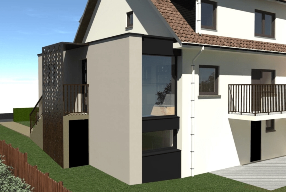 Construction d'une annexe à Itzig