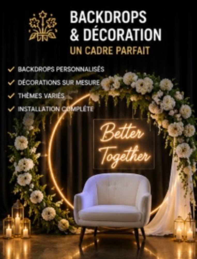 Backdrops & Décoration Personnalisée