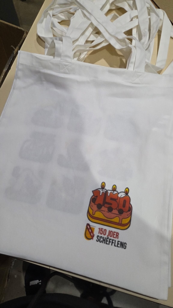 Sérigraphie quadri tote bag recto