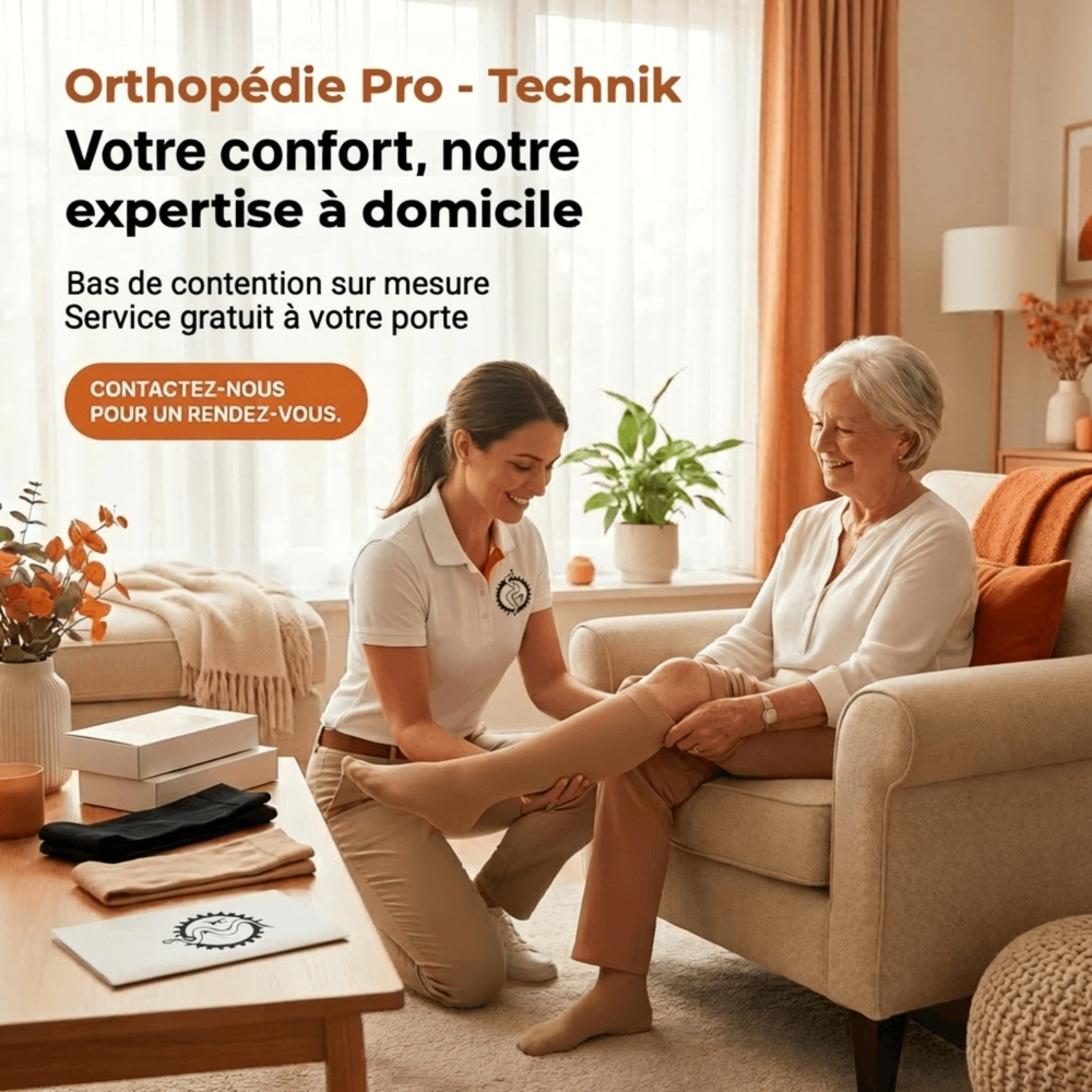 BAS DE CONTENTION au Luxembourg-Service GRATUIT à domicile 