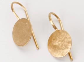 Boucle d'oreilles or jaune