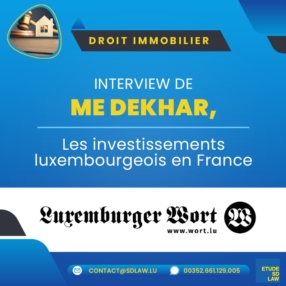 IMMOBILIEN: LUXEMBURGISCHE INVESTITIONEN IN FRANKREICH