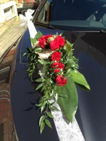 décoration de voiture de mariage