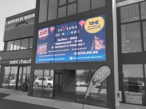 Ecran LED vitrine