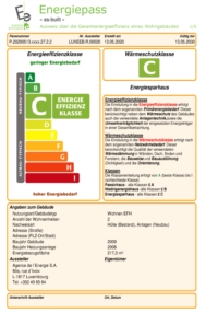 Délivrance du passeport énergétique