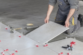 Pose de carreaux