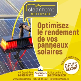 Service nettoyage de panneaux solaires