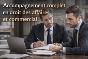  Accompagnement en droit des affaires et droit commercial