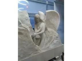 Monument funéraire en Grès Beige sculpté