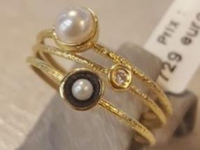 3 bagues mobiles en or