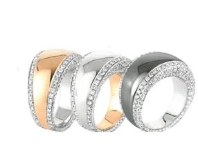 Bagues serties brillant