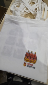 Sérigraphie quadri tote bag recto