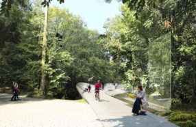 Passerelle piétonne et cyclable Plateau de Kirchberg