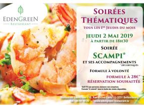 Soirée Scampi du 2 Mai