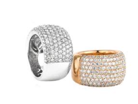 Bagues serties brillant
