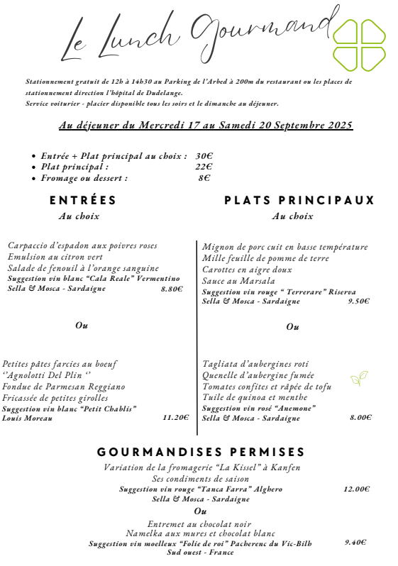 Lunch Gourmand 1