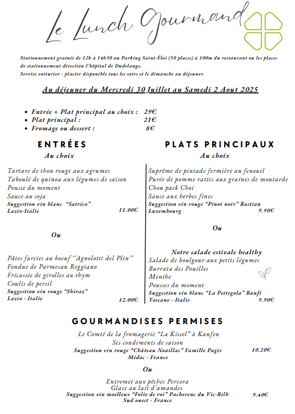 Lunch Gourmand 1