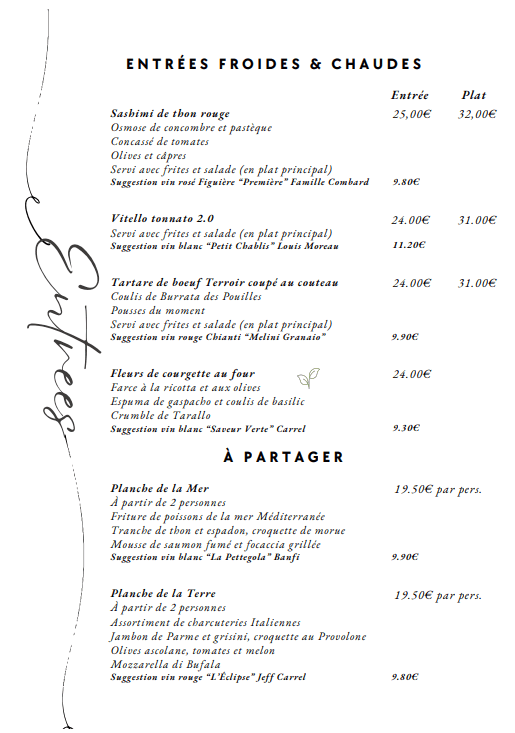 Entrées