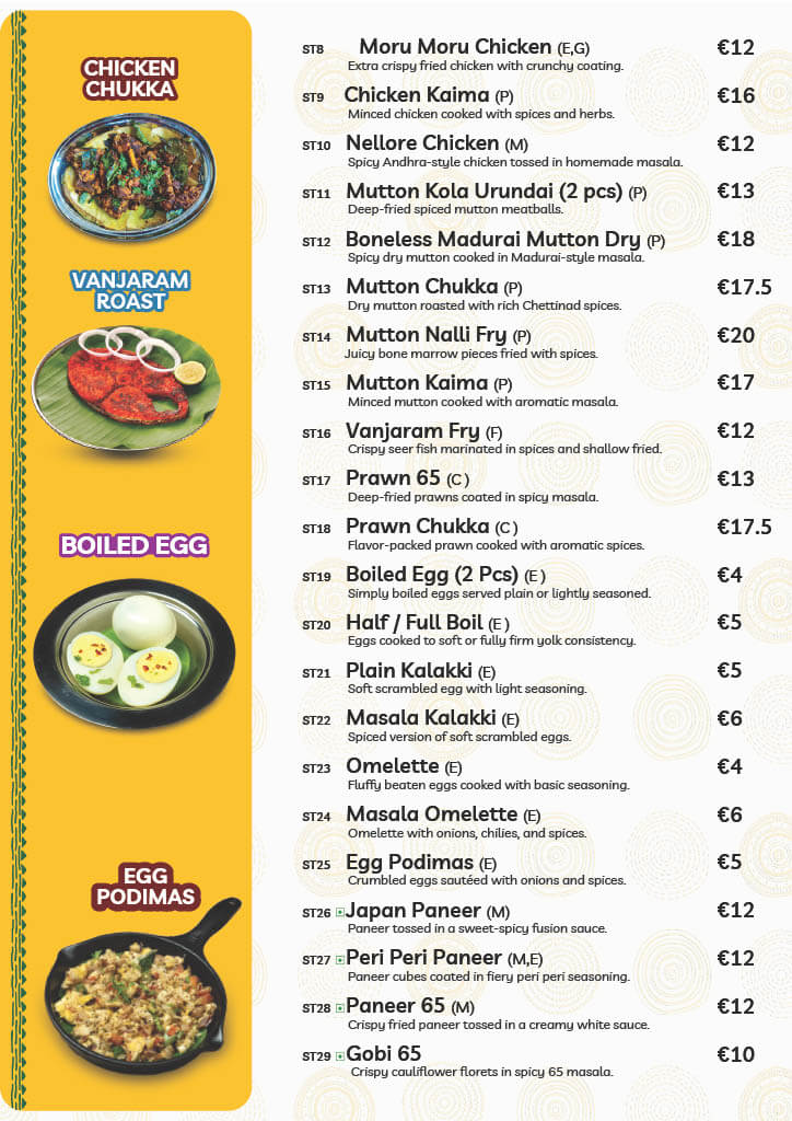 Restaurant food menu 2