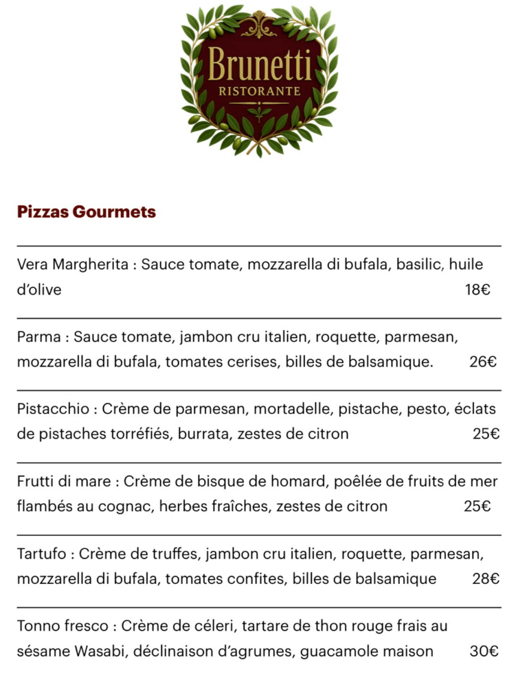 Pizzas Gourmets