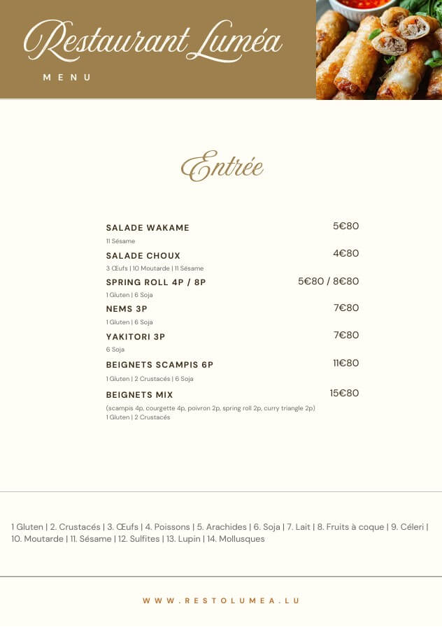 Entrées